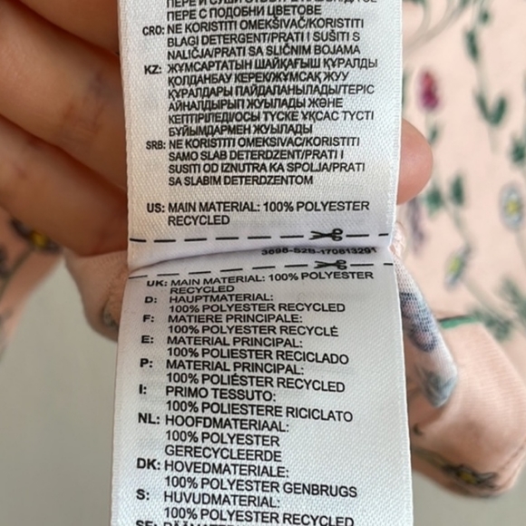 ADIDAS wildflower crop top XS peach multicolor floral short sleeve boxy t-shirt - Picture 9 of 15